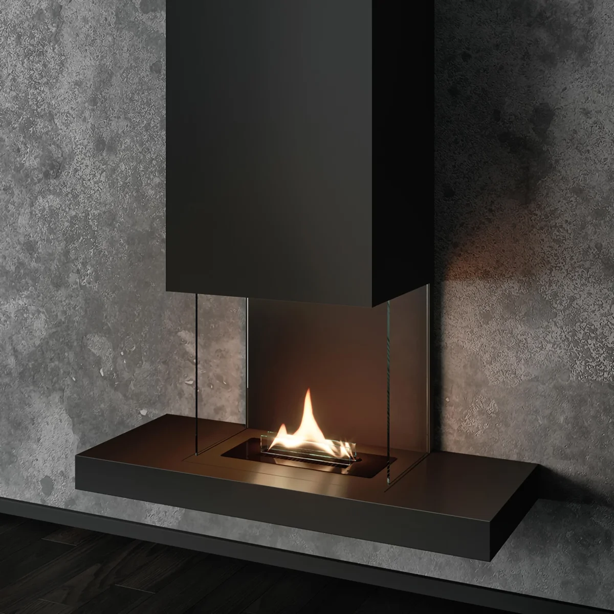 Caminetto da parete Tenderflame Riff Black - immagine 3