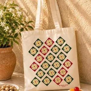 SHOPPER CASSATA, borsa in cotone stile siciliano